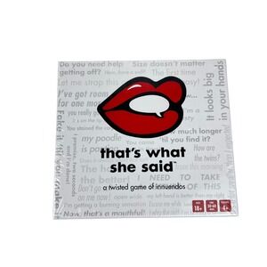 NWT Thats What She Said Twisted Game of Innuendos Party Card Game Ages 18+